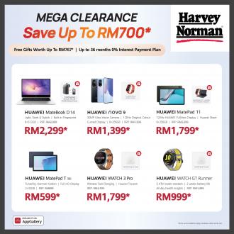 Harvey Norman Ipoh Parade Huawei Mega Clearance Sale Save Up To RM700 (valid until 13 November 2022)