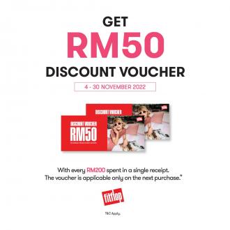 Fitflop FREE RM50 Discount Voucher Promotion (4 November 2022 - 30 November 2022)