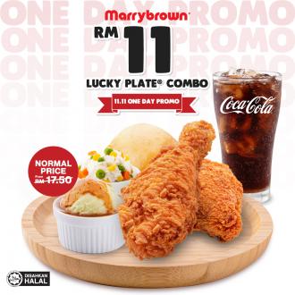 Marrybrown 11.11 Promotion Lucky Plate Combo @ RM11 (11 November 2022)
