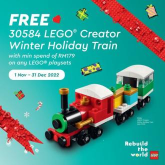 Toys R Us LEGO FREE LEGO Creator Winter Holiday Train Promotion (1 November 2022 - 31 December 2022)
