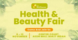 AEON Wellness Health & Beauty Fair Promotion at AEON Bukit Indah (8 November 2022 - 13 November 2022)