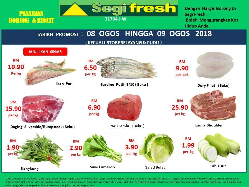 Segi Fresh Promotion (8 August 2018 - 9 August 2018)