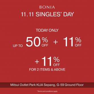 Bonia 11.11 Sale at Mitsui Outlet Park (11 Nov 2022)