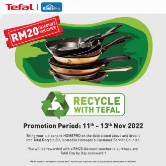 HomePro Recycle With Tefal Promotion (11 November 2022 - 13 November 2022)