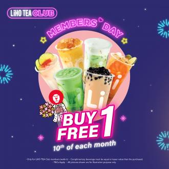 Liho Tea Members' Day Buy 1 FREE 1 Promotion (10 November 2022)