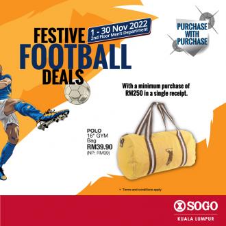 SOGO Kuala Lumpur Festive Football Deals Promotion (1 November 2022 - 30 November 2022)