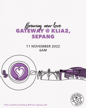 Coffee Bean Gateway@KLIA2 Sepang Opening Promotion (11 November 2022 - 20 November 2022)