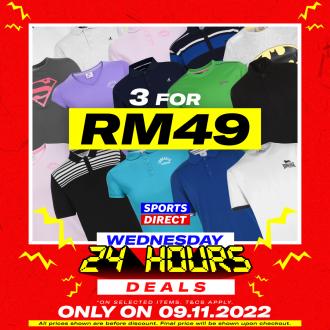 Sports Direct Online Wednesday 24 Hours Sale (9 November 2022)