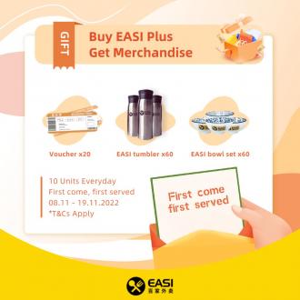 EASI Buy EASI Plus FREE EASI Merchandise Promotion (valid until 19 November 2022)