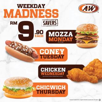 A&W Weekday Madness Savers Promotion