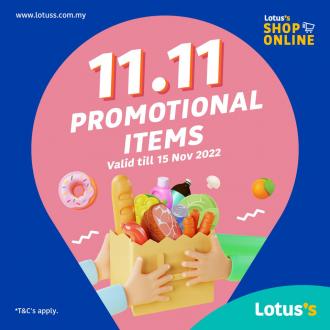 Lotus's 11.11 Sale (valid until 15 November 2022)