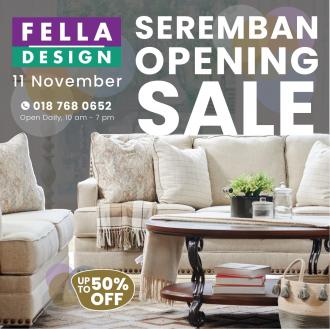 Fella Design Seremban Opening Sale Up To 50% OFF (11 Nov 2022 - 21 Nov 2022)