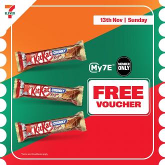 7 Eleven FREE KitKat Bar Promotion (13 November 2022)
