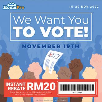 HomePro General Election Promotion (15 November 2022 - 20 November 2022)