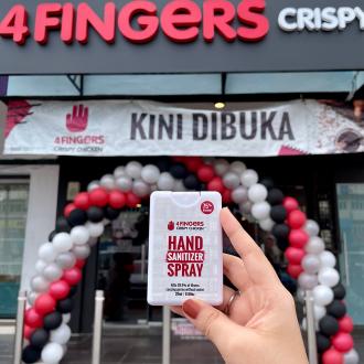 4Fingers Kapar Klang Opening Promotion FREE 4Fingers Pocket Hand Sanitizer Spray