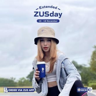 ZUS Coffee ZusDay Buy 3 FREE 1 Promotion (15 November 2022 - 16 November 2022)