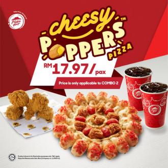 Pizza Hut Cheesy Poppers Pizza Combo 2 Promotion
