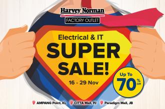 Harvey Norman Factory Outlet Electrical & IT Super Sale Up To 70% OFF (16 November 2022 - 29 November 2022)