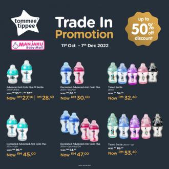 Manjaku Tommee Tippee Trade In Promotion Up To 50% OFF (11 October 2022 - 7 December 2022)