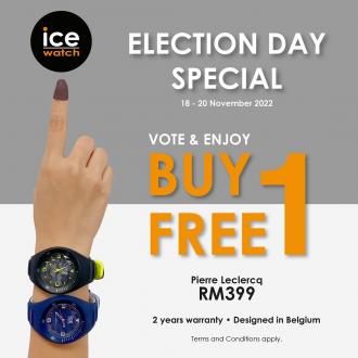 Ice Watch GE15 General Election Promotion Buy 1 FREE 1 (18 Nov 2022 - 20 Nov 2022)