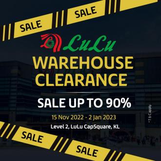 LuLu Warehouse Clearance Sale Up To 90% OFF (15 November 2022 - 2 January 2023)