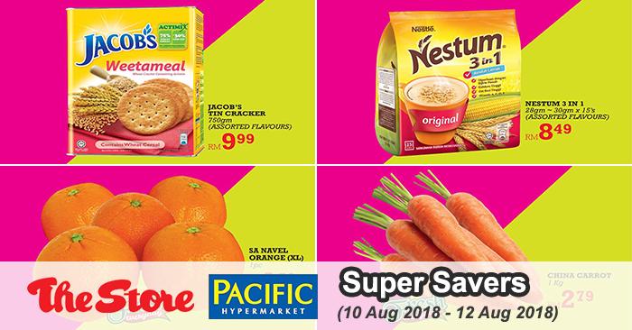 The Store and Pacific Hypermarket Super Savers Promotion (10 August 2018 - 12 August 2018)