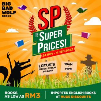 Big Bad Wolf Books Box Sale at Lotus's Sungai Petani Selatan (24 November 2022 - 4 December 2022)