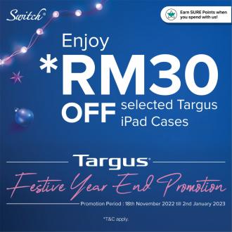 Switch Targus Festive Year End Promotion (18 Nov 2022 - 2 Jan 2023)