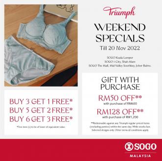 SOGO Triumph Weekend Sale (valid until 20 November 2022)