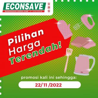 Econsave Pilihan Harga Terendah Promotion (valid until 22 November 2022)