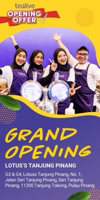 Tealive Lotus's Tanjung Pinang Opening Promotion (21 November 2022 - 25 November 2022)