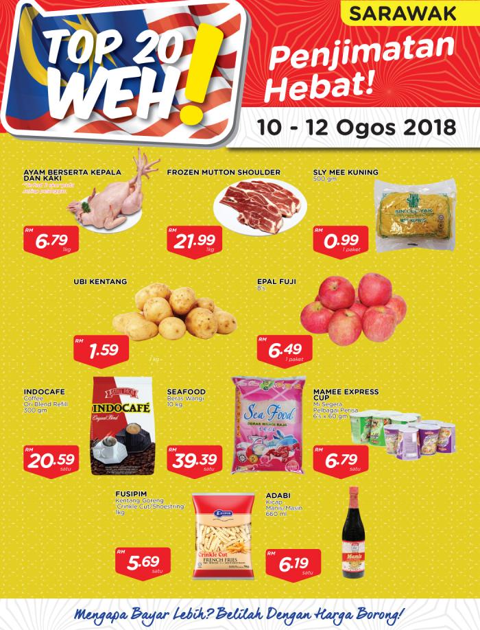 MYDIN TOP 20 WEH Promotion at Sarawak (10 August 2018 - 12 August 2018)