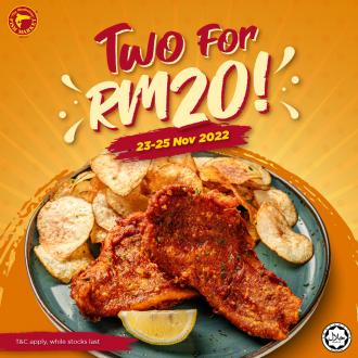 The Manhattan Fish Market Fish ‘N Chips Two for RM20 Promotion (23 November 2022 - 25 November 2022)