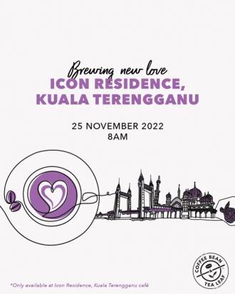 Coffee Bean Icon Residence Kuala Terengganu Opening Promotion (25 November 2022 - 4 December 2022)