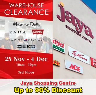 Shoppers Hub Branded Fashion Warehouse Clearance Sale at Jaya Shopping Centre (25 Nov 2022 - 4 Dec 2022)