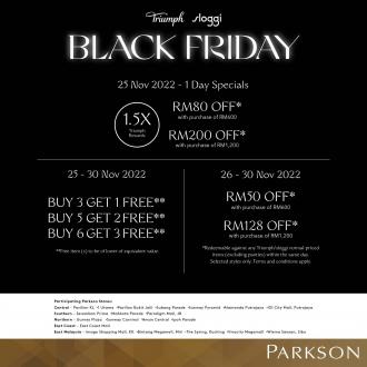 Parkson Triumph & Sloggi Black Friday Sale (25 November 2022 - 30 November 2022)