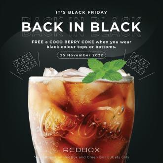 Red Box Karaoke Black Friday Promotion FREE Coco Berry Coke (25 November 2022)