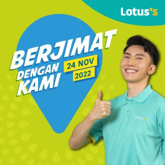 Lotus's Berjimat Dengan Kami Promotion published on 24 November 2022