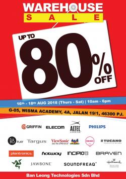 Ban Leong Technologies Warehouse Sale Up To 80% OFF (16 August 2018 - 18 August 2018)