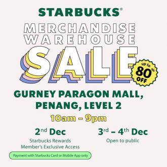 Starbucks Merchandise Warehouse Sale Up To 80% OFF (2 December 2022 - 4 December 2022)