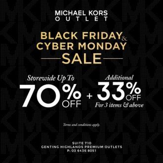 Michael Kors Mens Black Friday Cyber Monday Sale Up To 70% OFF at Genting Highlands Premium Outlets (24 November 2022 - 30 November 2022)