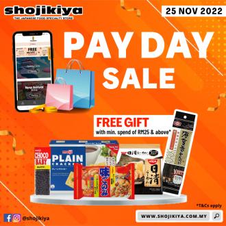 Shojikiya Payday Sale (25 November 2022)