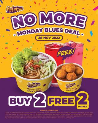 MyLaksa Buy 2 FREE 2 Drinks Promotion (28 Nov 2022)