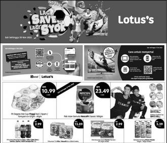 Lotus's Press Ads Promotion (valid until 30 November 2022)