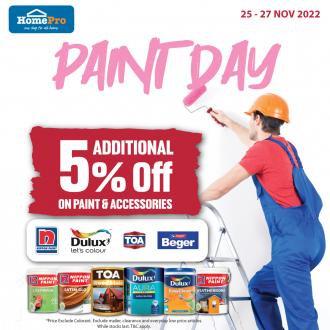 HomePro Paint Day Promotion (25 November 2022 - 27 November 2022)