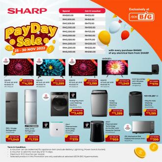 AEON BiG Sharp PayDay Sale (25 November 2022 - 30 November 2022)
