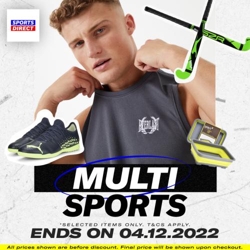 Sports Direct Multi Sports Sale (valid until 4 December 2022)