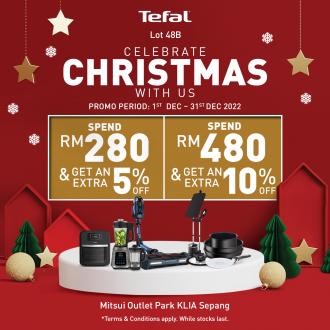 Tefal Christmas & Year End Sale at Mitsui Outlet Park (1 Dec 2022 - 31 Dec 2022)