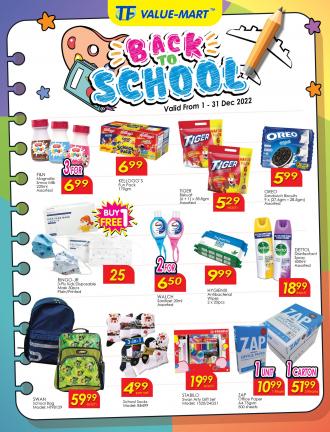 TF Value-Mart Back To School Promotion Catalogue (1 December 2022 - 31 December 2022)