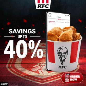KFC App Exclusive Promotion Up To 40% OFF